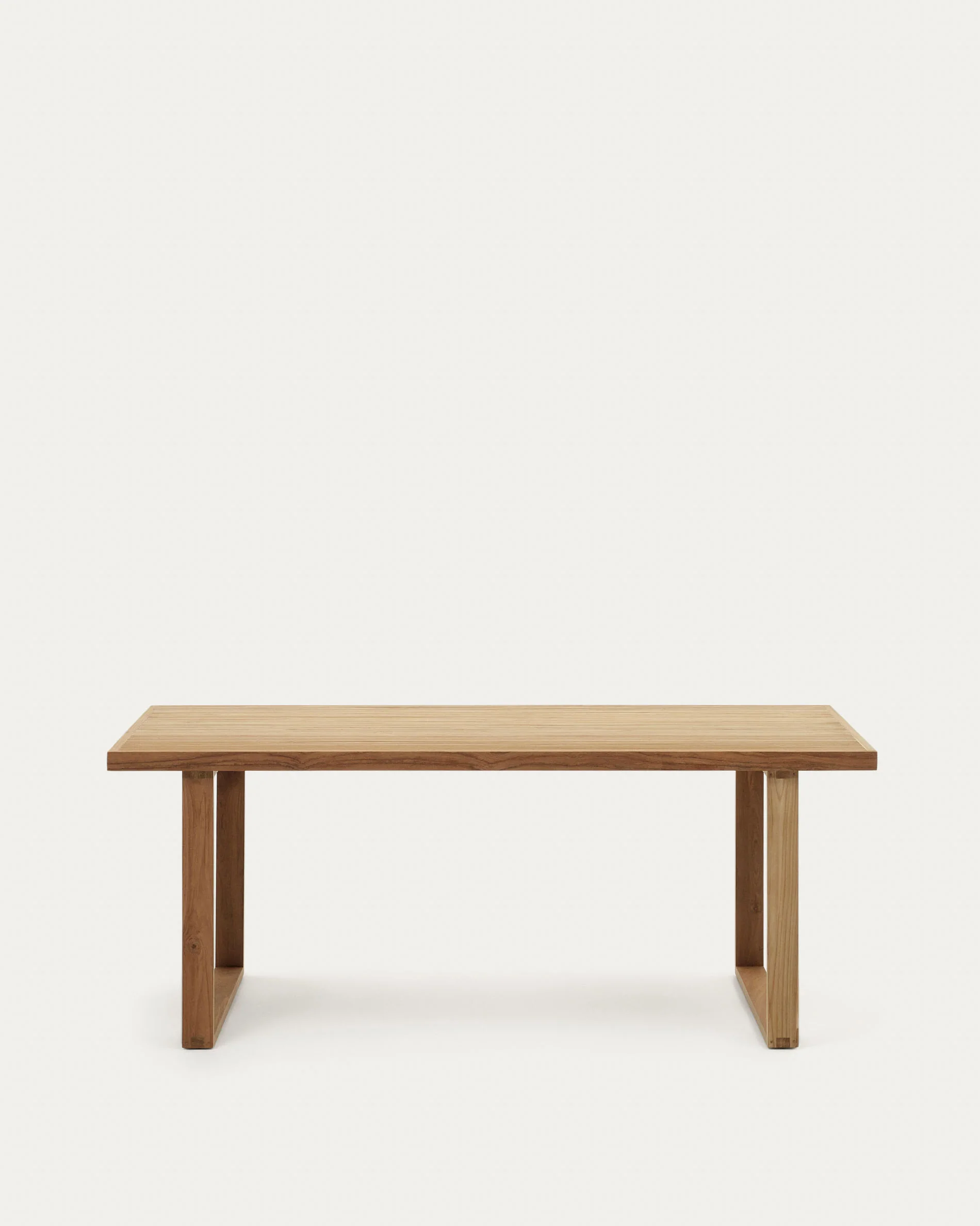 Mesa 100% exterior Canadell de madera maciza de teca reciclada 180 x 90 cm - Imagen 4