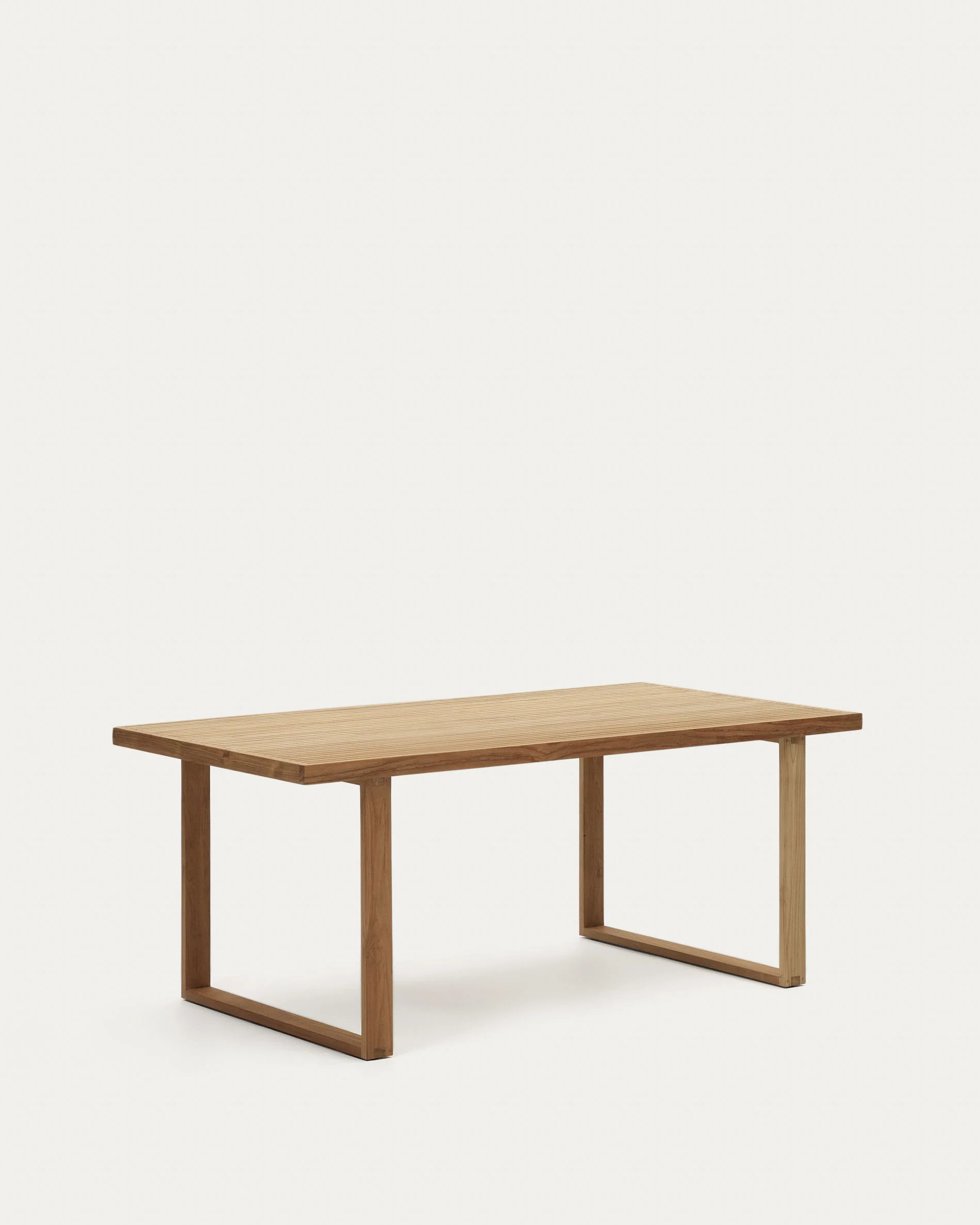 Mesa 100% exterior Canadell de madera maciza de teca reciclada 180 x 90 cm - Imagen 2