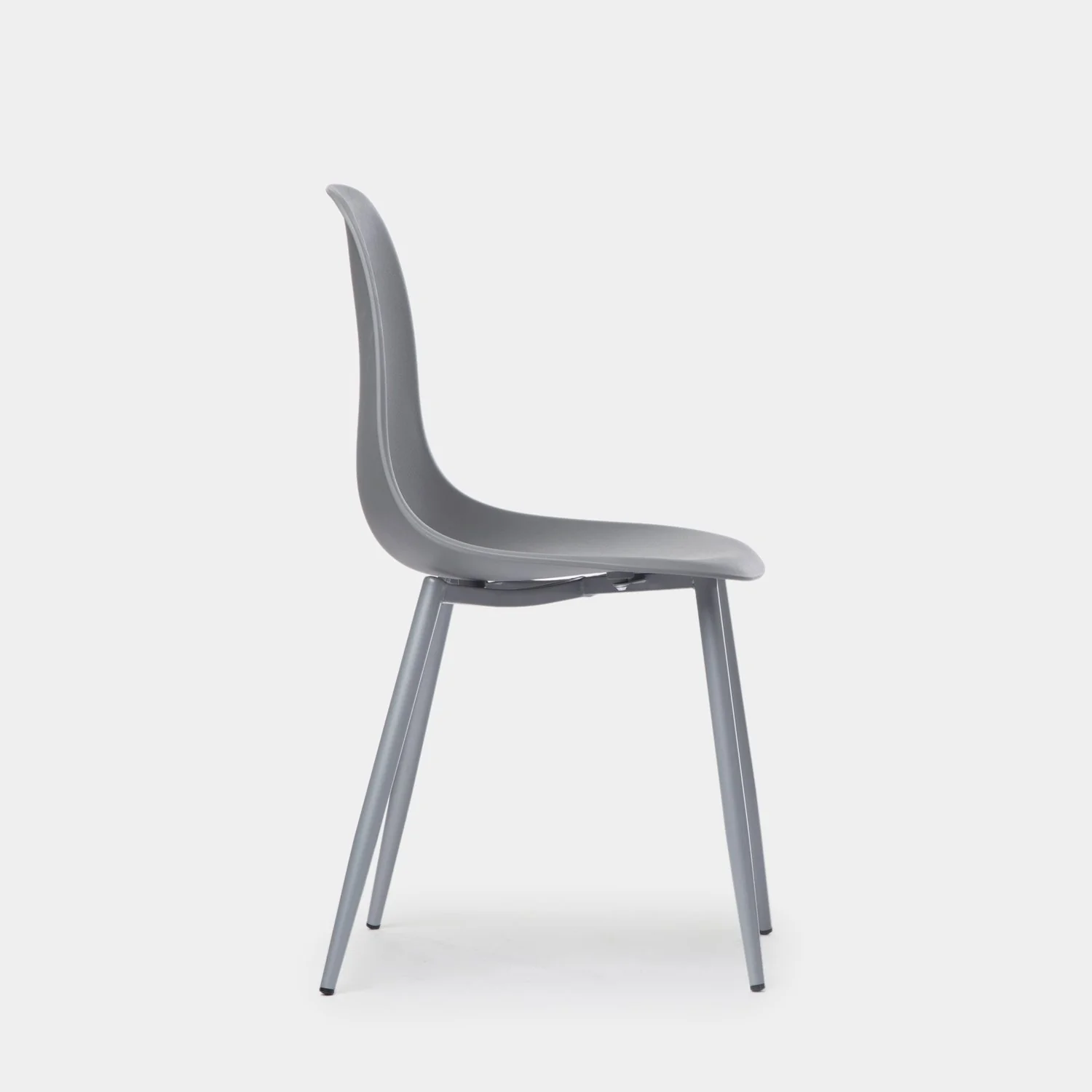 Silla en polipropileno gris Nina - Klast - Imagen 3
